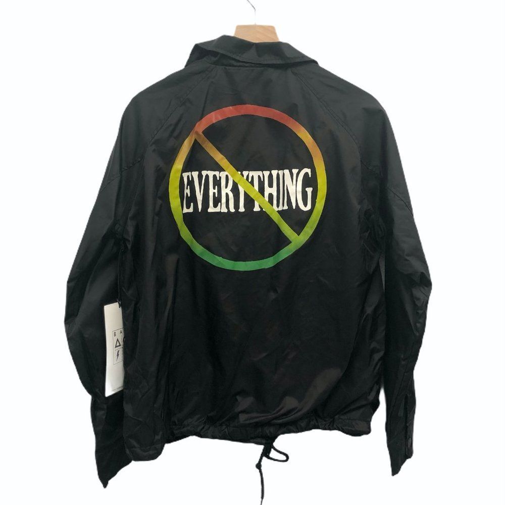 UNIF x Bad Acid Black Windbreaker Jacket - Size S